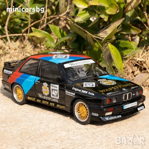 Метални колички: BMW E30 M3 DTM Warsteiner 1:24 – състезателен модел със светлини и звук, снимка 4 - Колекции - 51201482