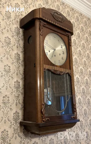 Стенен механичен часовник на Gustav Becker, снимка 2 - Стенни часовници - 48907120