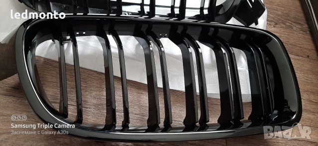 бъбрек бмв ф30, решетка bmw f30, бъбреци f30 Gloss Black, снимка 2 - Части - 30619677