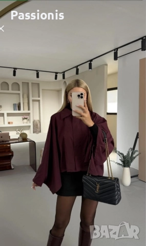 Дамско връхно пончо, снимка 3 - Якета - 52806803