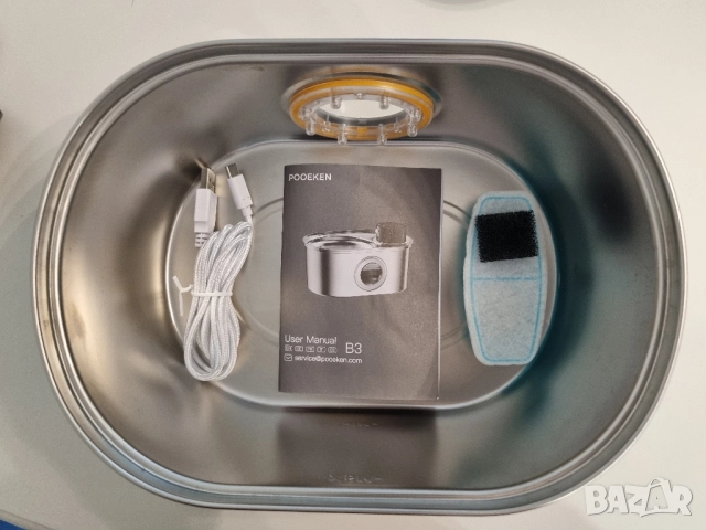 Безжичен фонтан, диспенсър за вода за котки със сензор, снимка 6 - За котки - 50495183