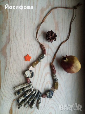 керамично колие - уникат, снимка 1