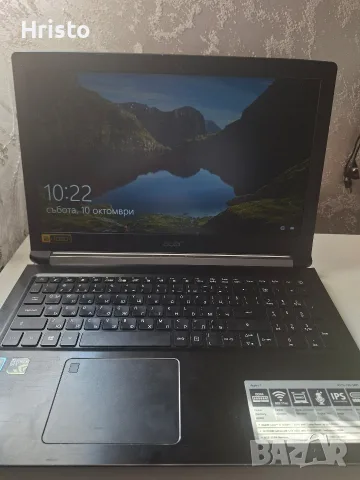 Геймърски лаптоп Acer aspire A715-72G 