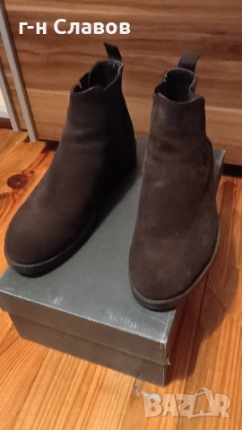 ZARA КОЖА Велур Боти, снимка 9 - Мъжки боти - 52100948