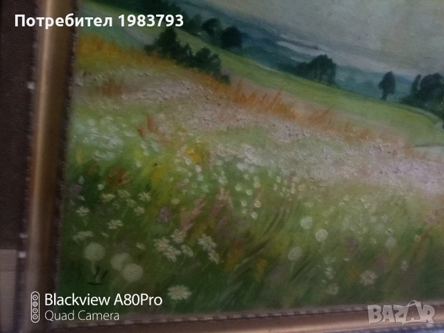 Стара маслена картина-подписана., снимка 2 - Антикварни и старинни предмети - 54076608