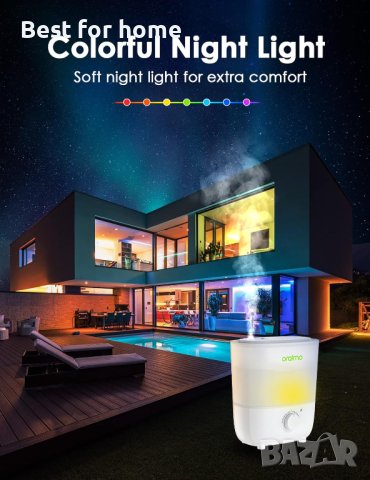 Овлажнители Oraimo 2.5 литра с ЛЕД светлина, снимка 10 - Овлажнители на въздух - 44211235