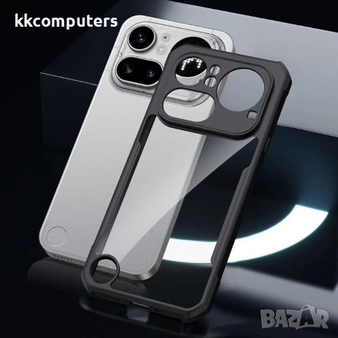XUNDD Прозрачен Калъф за Nothing Phone (4a) Pro - TPU+Акрил, Airbag, 0.8mm защита, Черен, снимка 8 - Калъфи, кейсове - 54250194