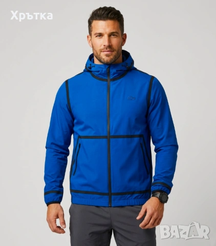 Lacoste Lightweight Zip-Up Jacket - Оригинално мъжко яке размер S-М, снимка 2 - Якета - 53928823