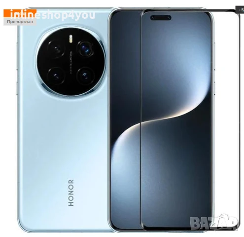 5D Извит Стъклен Протектор за Дисплей за Honor Magic7 Pro, снимка 2 - Фолия, протектори - 50825775
