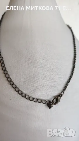 Старинно масивно колие от метал и камъни, снимка 5 - Антикварни и старинни предмети - 48775003