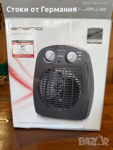 Вентилаторна печка Emerio, снимка 3 - Отоплителни печки - 54346761