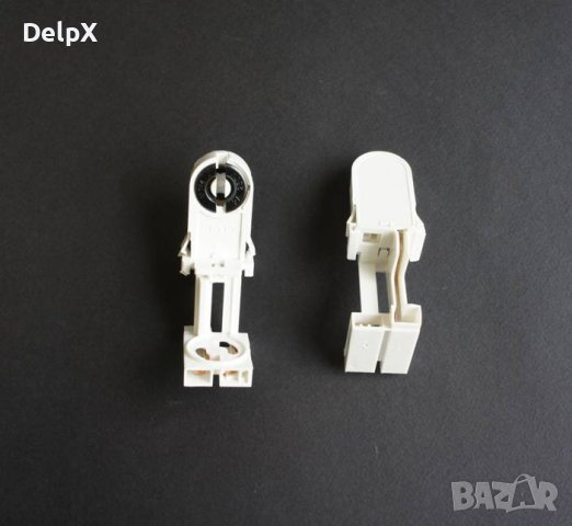 Държач/фасунга със стартер за луминисцентни и UV лампи с цокъл T8 250V, снимка 1