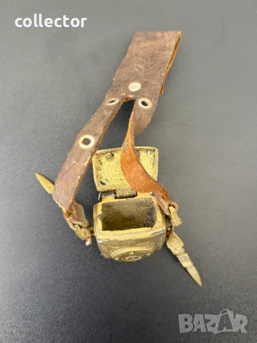 Бронзова кутийка за евзи / кабзи. №7533, снимка 6 - Антикварни и старинни предмети - 52212599