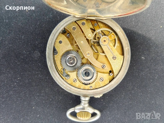 Швейцарски джобен часовник - NICKEL GARANTI - ПРОМОЦИЯ, снимка 10 - Джобни - 48887495