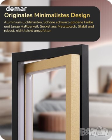 LED нощна лампа EDISHINE, димируема настолна лампа, сензорна, снимка 5 - Лед осветление - 44161956