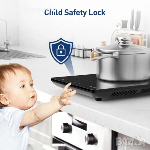 Преносим индукционен котлон IsEasy 2100W, 28 см плот, снимка 7 - Котлони - 50907964