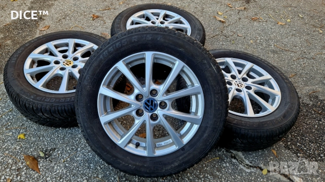 15 5х100 лети джанти Фолксваген Шкода Сеат. 185/65/15 зимни гуми 
