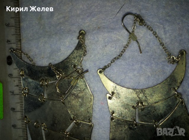 ШАРМАНТНИ СРЕБРИСТИ ДИЗАЙНЕРСКИ АРТ ОБЕЦИ от БЛАГОРОДНА НЕРЪЖДАЕМА СТОМАНА 22842, снимка 8 - Обеци - 42116431