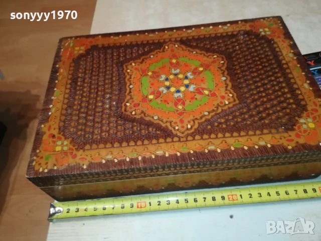 КРАСИВА ДЪРВЕНА КУТИЯ 30СМ 0306251009, снимка 6 - Други ценни предмети - 50530381