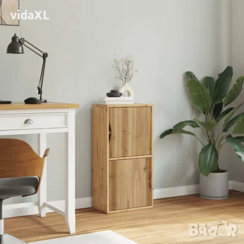 vidaXL Страничен шкаф ODDA 40x24x79 cm масивна дървесина бор, снимка 4 - Бюфети - 56147525