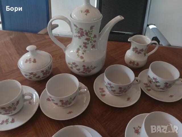 Порцелан ГДР Чай/Кафе, снимка 10 - Сервизи - 47748113