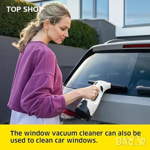 Нов Kärcher  Електрически уред за почистване на прозорци с LED Индикатор, снимка 4 - Други стоки за дома - 49335187