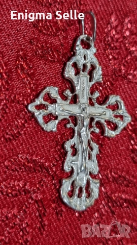 Сребърен кръст 925, снимка 2 - Колиета, медальони, синджири - 52842431