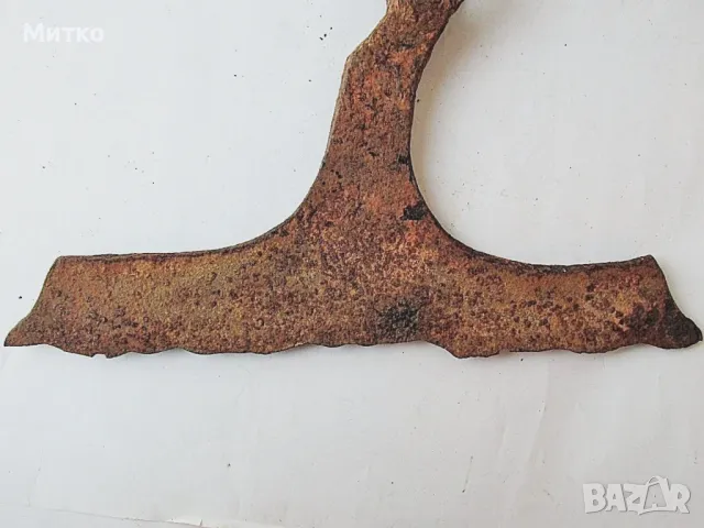 Древна, много стара Военна желязна  бойна брадва, снимка 7 - Други ценни предмети - 48012598