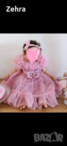 Прелестна рокля за момиче, снимка 4 - Бебешки рокли - 52512680