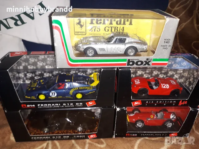 Ferrari Alfa Romeo Bugatti Porsche 1.43 Brumm, снимка 4 - Колекции - 56442005