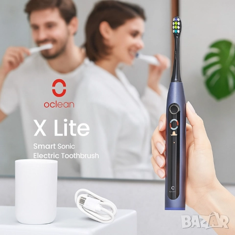 Електрическа четка за зъби Oclean X Lite 20, 1 бpой накрайник, 5 режима, снимка 8 - Друга електроника - 51948093