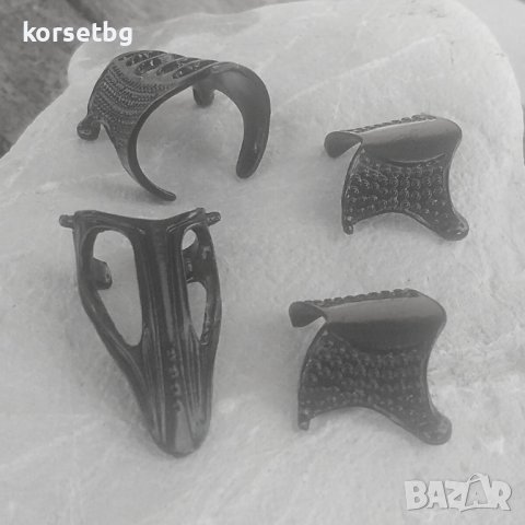 Унисекс пръстен за целия пръст в черен цвят 8021, снимка 5 - Пръстени - 39449476