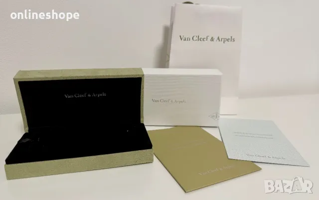 Van cleef & Arpels - Оригинална кутия , сертификат , документи , снимка 5 - Бижутерийни комплекти - 50193169