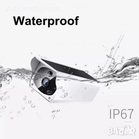 Соларна безжична WIFI IP камера Automat, 1080P HD, Водоустойчива система за видеонаблюдение, снимка 4 - IP камери - 30248000