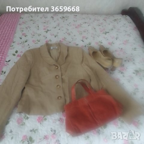 Дамски комплект от  3 части-обувки, сако и чанта , снимка 1 - Комплекти - 40695164