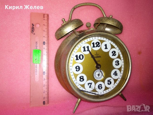 ARADORA MADE IN ROMANIA Стар РУМЪНСКИ КОЛЕКЦИОНЕРСКИ МЕХАНИЧЕН ВИНТИДЖ БУДИЛНИК АРАДОРА 43676