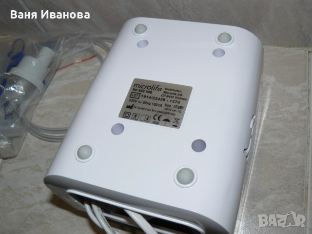 Инхалатор Microlife Neb 100B, снимка 4 - Медицинска апаратура - 52359947