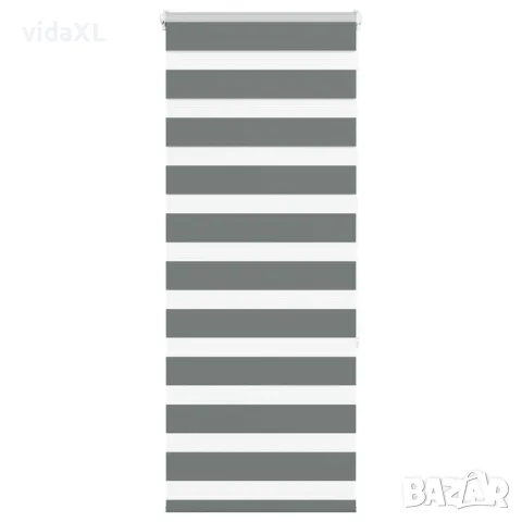 vidaXL Зеброва щора 65x150 см Ширина на плата 60,9 см Полиестер