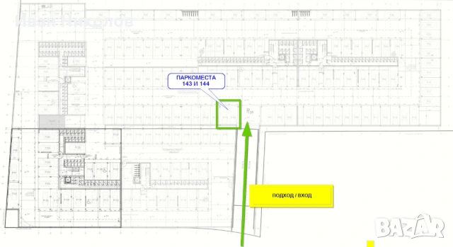 Под наем две подземни паркоместа в Sunset Green Residence, Гребна База, Пловдив., снимка 4 - Гаражи и паркоместа - 54084512