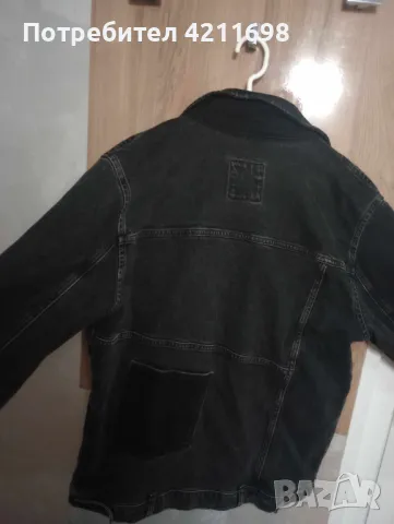 Черно дънково яке на ZARA, снимка 2 - Якета - 47709955