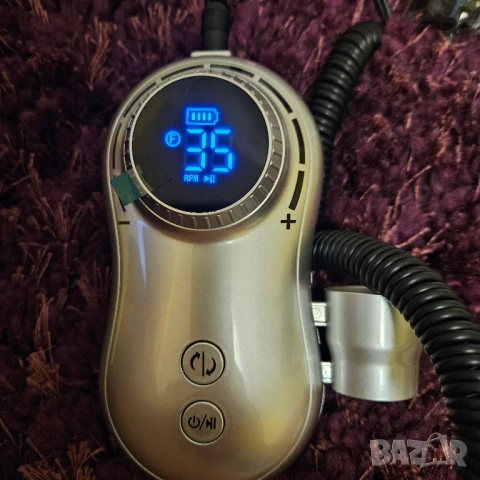 Пила сива, с много аксесоари, за сваляне на геллак, с гюлотина, снимка 4 - Продукти за маникюр - 50748512