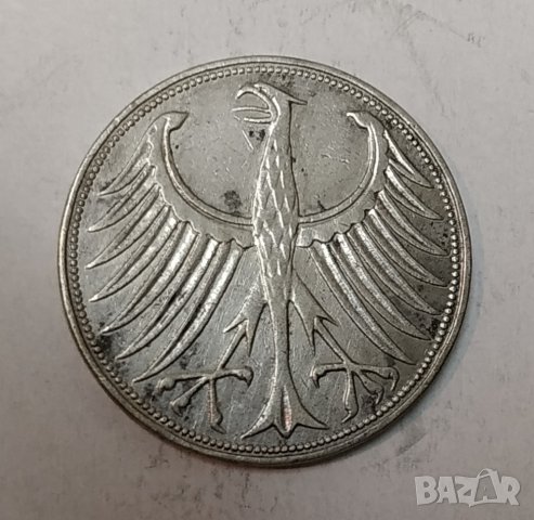 5 марки 1951г сребро, снимка 8 - Нумизматика и бонистика - 29490641