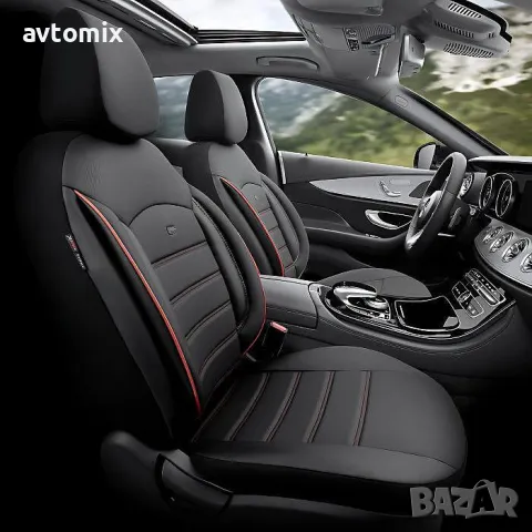 Тапицерия OTOM за седалки Premium PRM115 Черно/Червено, снимка 4 - Аксесоари и консумативи - 49929954