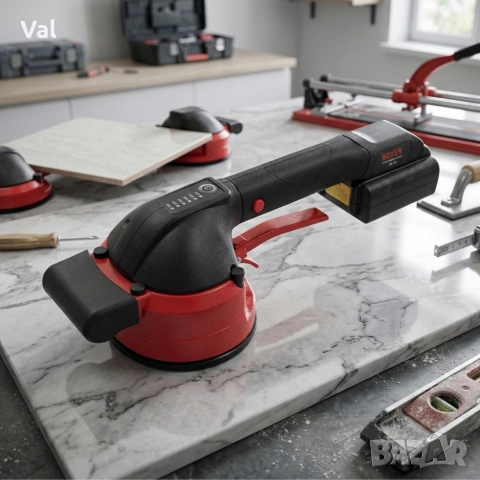 Вибрационна вендуза за плочки Boxer BX702 – Прецизно нивелиране без въздушни мехури, снимка 7 - Други инструменти - 53954822