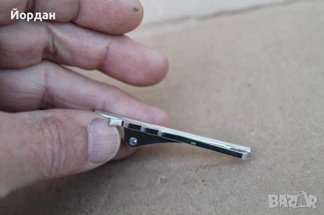 Сребърна щипка за вратовръзка 0,925, снимка 4 - Колиета, медальони, синджири - 53275084