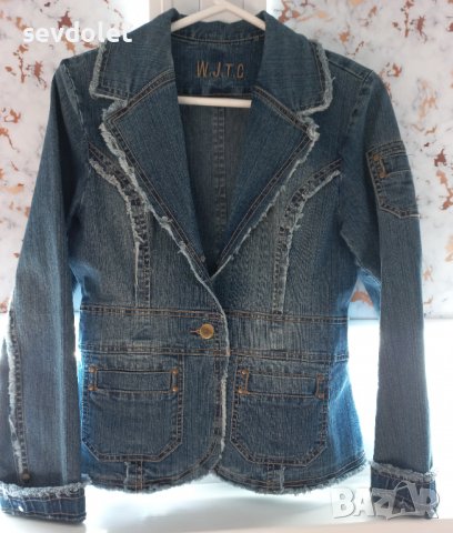 Продавам дамско,стилно,дънково сако., снимка 1