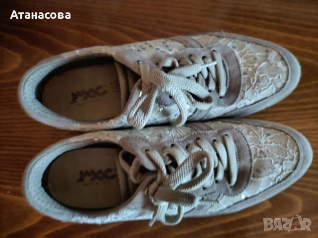 златисти модерни маратонки номер 37, снимка 3 - Маратонки - 51802225