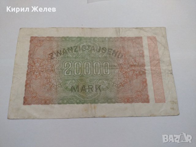 Райх банкнота - Германия - 20 000марки / 1923 година - 17986, снимка 11 - Нумизматика и бонистика - 31029947