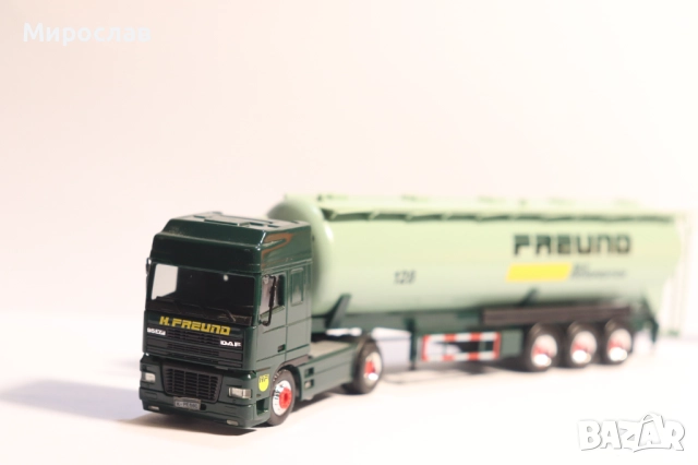 HERPA H0 1/87 DAF СИЛОЗ ЦИСТЕРНА КАМИОН МОДЕЛ, снимка 2 - Колекции - 52710935