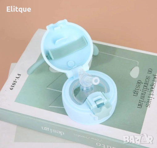 Детска бутилка за вода 2 в 1 от неръждаема стомана, снимка 8 - Стоки за близнаци - 52862531